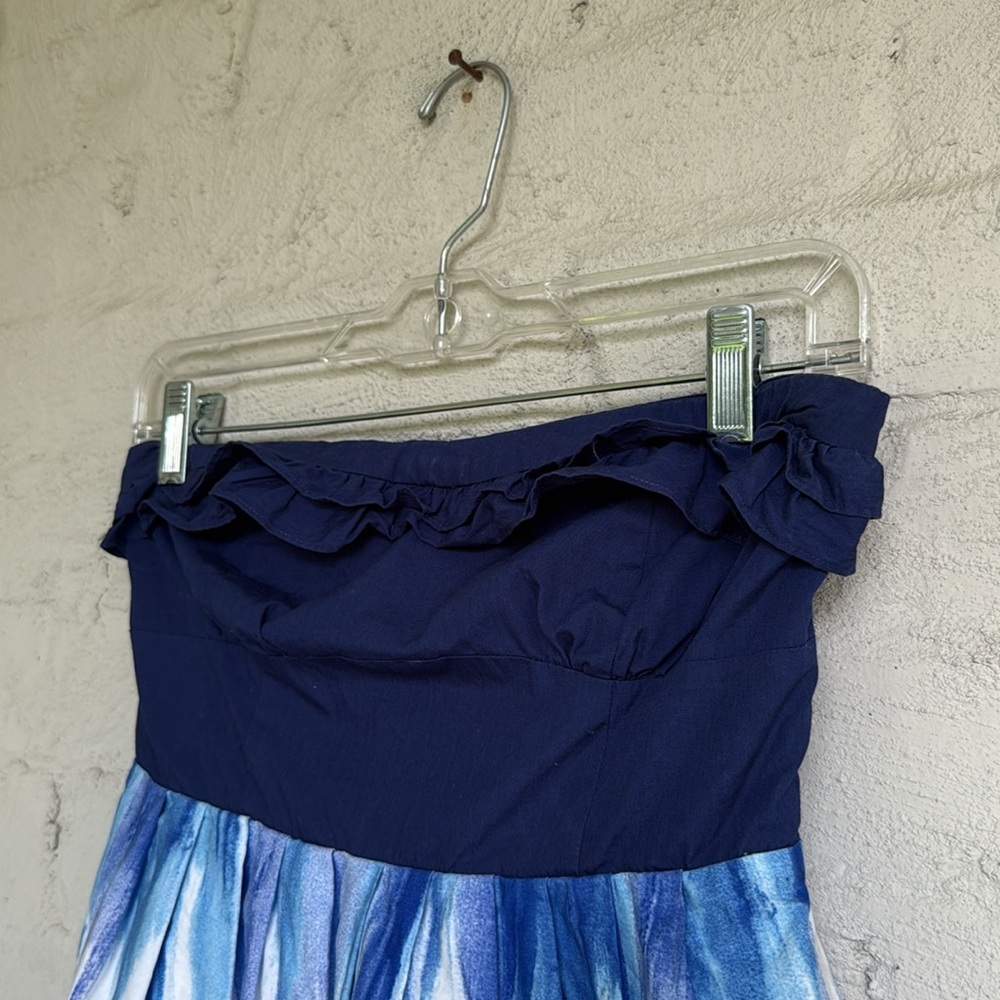 Anthropologie x Nathalie Lete Paris First Dance Strapless Dress Size 2 - Picture 6 of 13